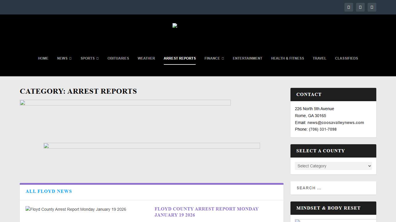 Category: Arrest Reports - Coosa Valley News