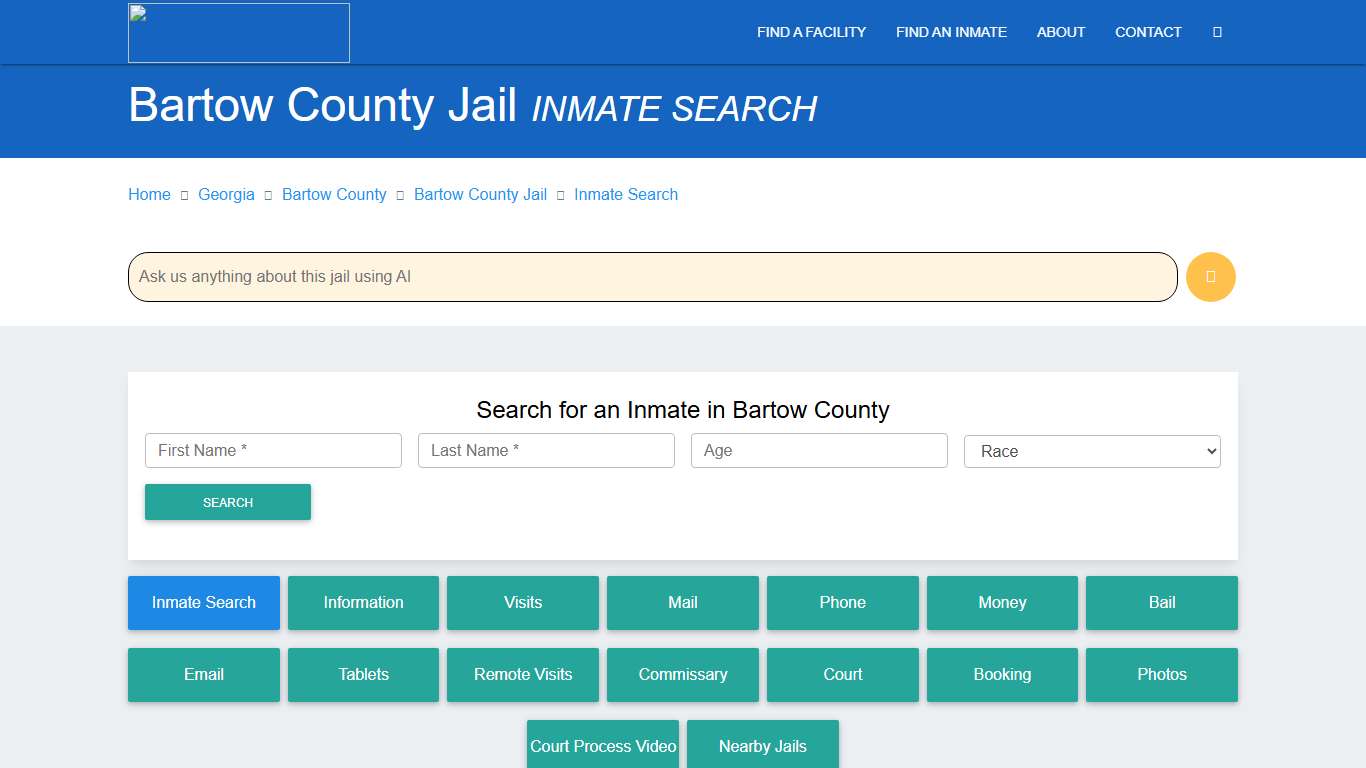 Bartow County Jail, GA Inmate Search: Roster & Mugshots